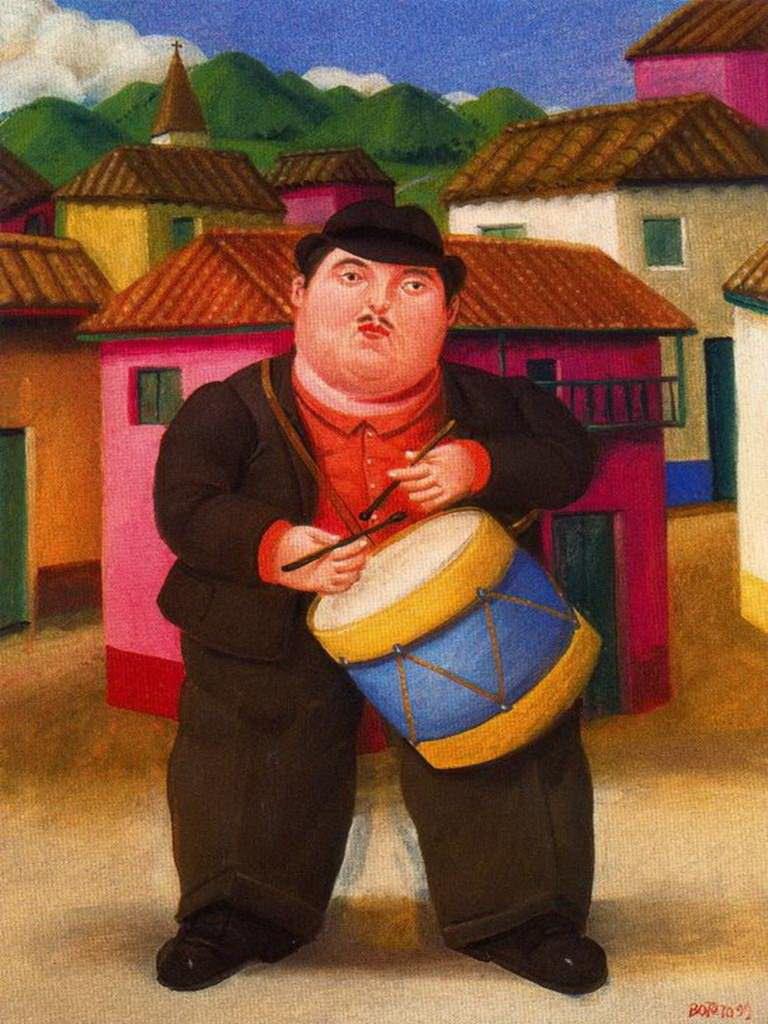 le batteur Fernando Botero Peintures à l'huile